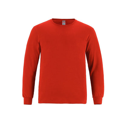 Breeze Youth Ring Spun Combed Cotton Long Sleeve Crewneck T-Shirt – Lightweight & Comfortable - 3Thirty3 Custom Printing Company