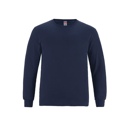 Breeze Youth Ring Spun Combed Cotton Long Sleeve Crewneck T-Shirt – Lightweight & Comfortable - 3Thirty3 Custom Printing Company