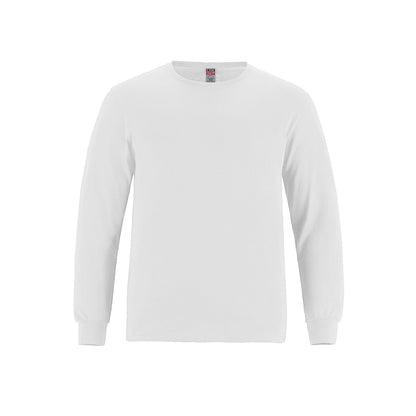 Breeze Youth Ring Spun Combed Cotton Long Sleeve Crewneck T-Shirt – Lightweight & Comfortable - 3Thirty3 Custom Printing Company