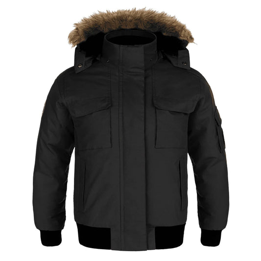Intense Ladies Cold Weather Bomber Jacket w/ Detachable Hood – Customizable & Insulated Outerwear - 3Thirty3 Custom Printing Company
