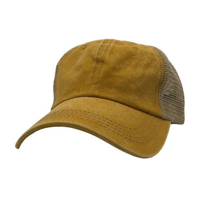Pigment Dyed Trucker Mesh Cap – Customizable & Classic - 3Thirty3 Custom Printing Company