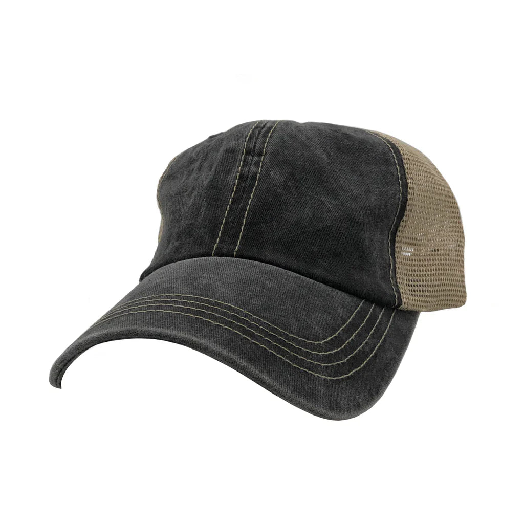 Pigment Dyed Trucker Mesh Cap – Customizable & Classic - 3Thirty3 Custom Printing Company