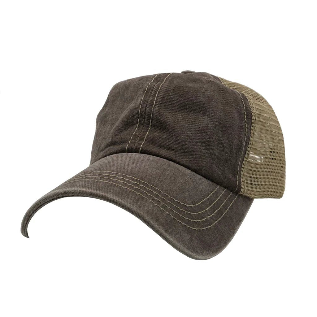 Pigment Dyed Trucker Mesh Cap – Customizable & Classic - 3Thirty3 Custom Printing Company