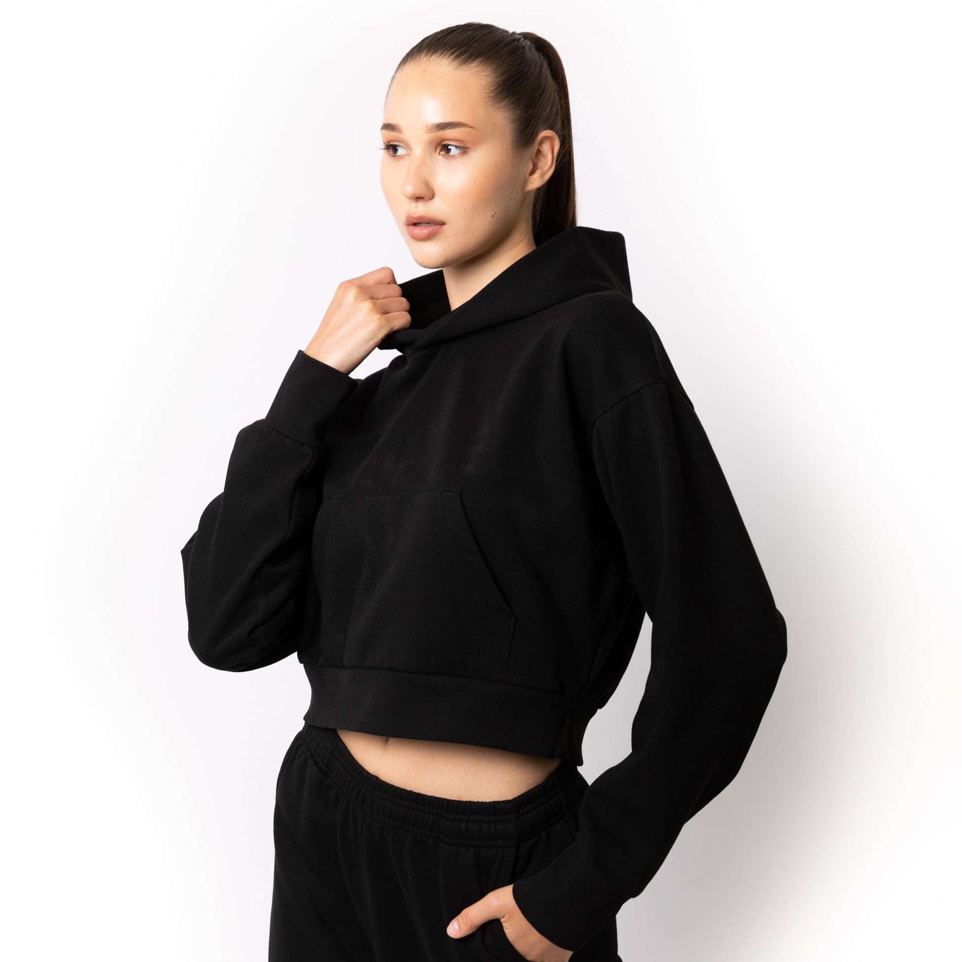 Transit HERO Cropped Drop Shoulder Hoodie - 3Thirty3 Custom Printing Company