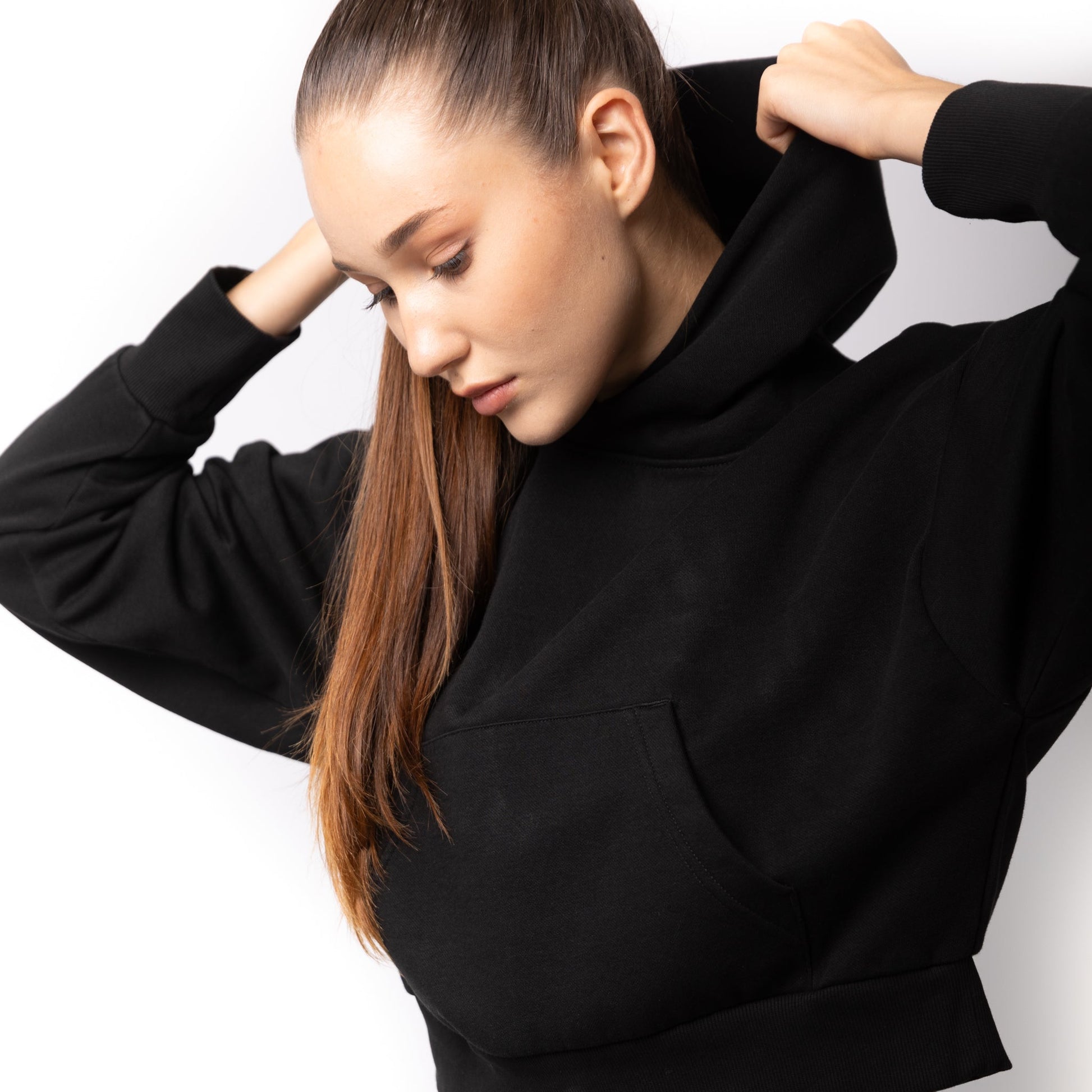 Transit HERO Cropped Drop Shoulder Hoodie - 3Thirty3 Custom Printing Company